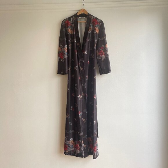 Vintage JUDY GAIL Montréal 70's Floral Robe - Size M/L - Picture 14 of 14
